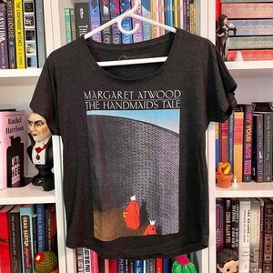 Out of Print Margaret Atwood The Handmaid’s Tale Women’s Relaxed Fit T Shirt, XS